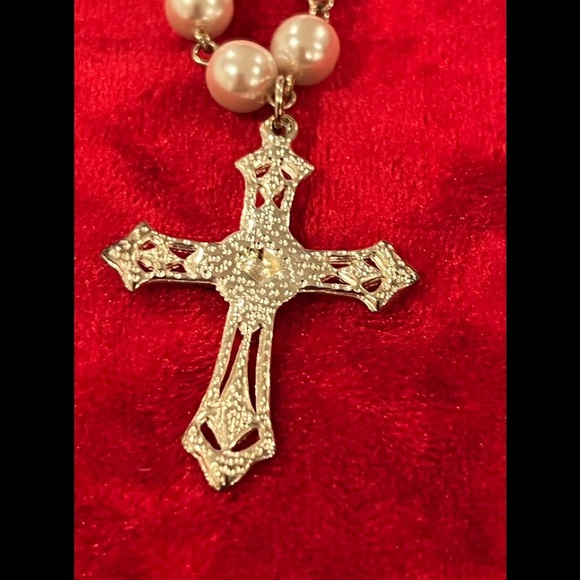 VINTAGE fashion jewelry/ ROSARY BRACELET - Picture 6 of 6